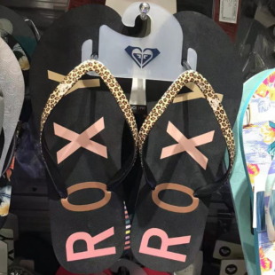 现货轻便ROXY2026夏季新款休闲凉拖鞋女简约时尚舒服泡沫底人字拖