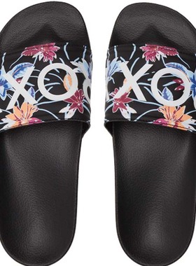 速发ROXY2025年夏季新款女士平跟软底日常凉鞋耐磨休闲时尚一字拖