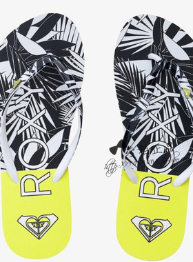 ROXY拼色夏季日常耐磨沙滩女凉拖大码平底速干2025年沙滩人字拖