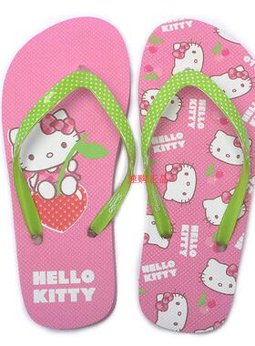 现货Hello Kitty2026新款夏季女童卡通凉拖休闲舒适透气人字拖
