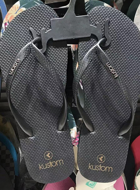 现货KUSTOM2025夏季新款休闲凉拖鞋女士简约时尚百搭沙滩人 字拖