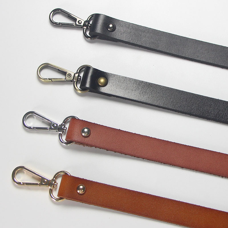 二层真皮包带龙虾扣款腋下手挽带