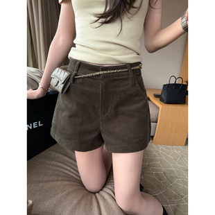 灯芯绒A字型百搭显瘦短裤 superniniyy 腿精穿搭&洋气复古质感薄款