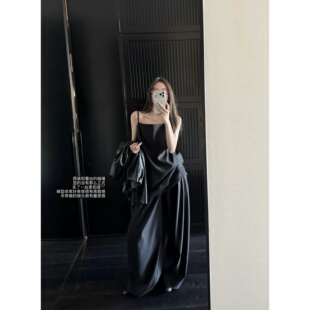 耶鲁学姐&气质挂蕾丝边平口吊带 套装 西装 长裤 春夏 裤 superniniyy