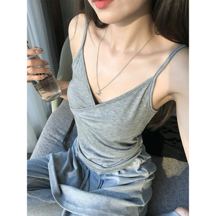superniniyy 交叉吊带 91%天丝柔柔欲欲感遮副乳交叉设计小吊带