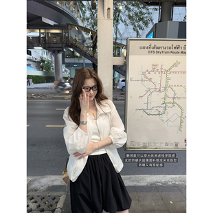 superniniyy 翻领老干部&薄款老钱工装式夹克版拉链防晒短外套女