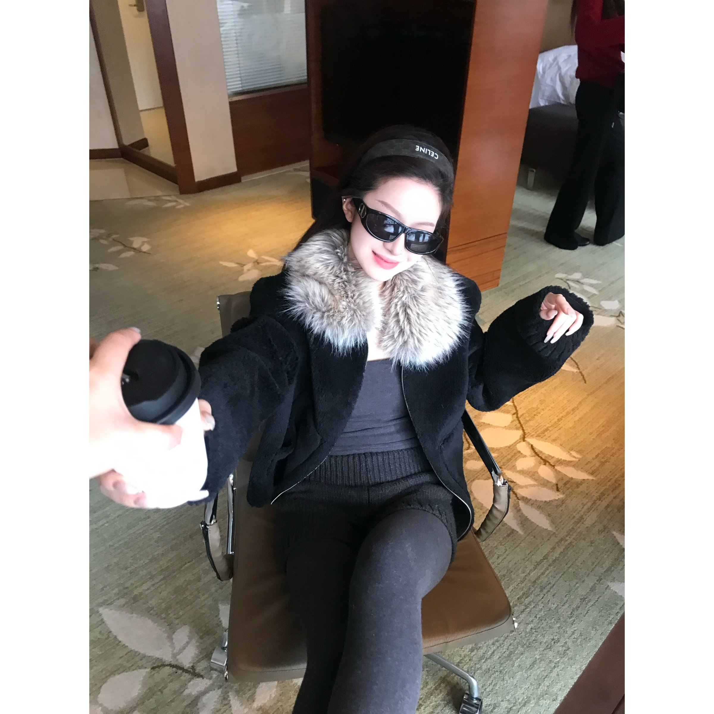 superniniyy 小狐狸&颗粒羊羔毛定染毛领拉链式皮毛一体小外套女,女装/女士精品,短外套,淘宝优惠券,粉丝福利购,淘宝优惠卷