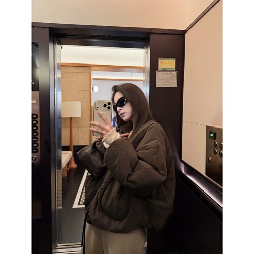 superniniyy 迷迭香&95鹅绒 轻薄系绳门襟设计羽绒服鹅绒服外套女