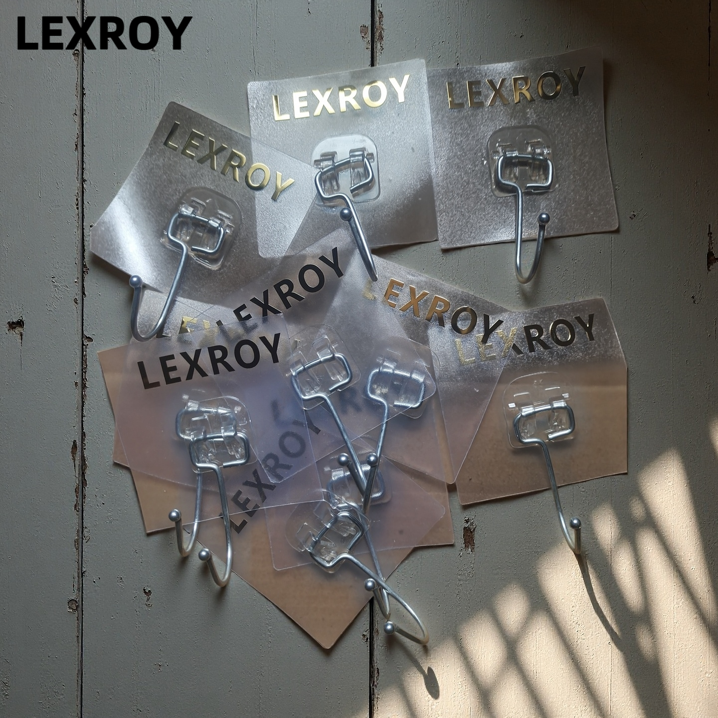 LEXROY力铖免打孔挂钩浴室厨房粘钩挂钩贴居家透明挂钩无痕通用