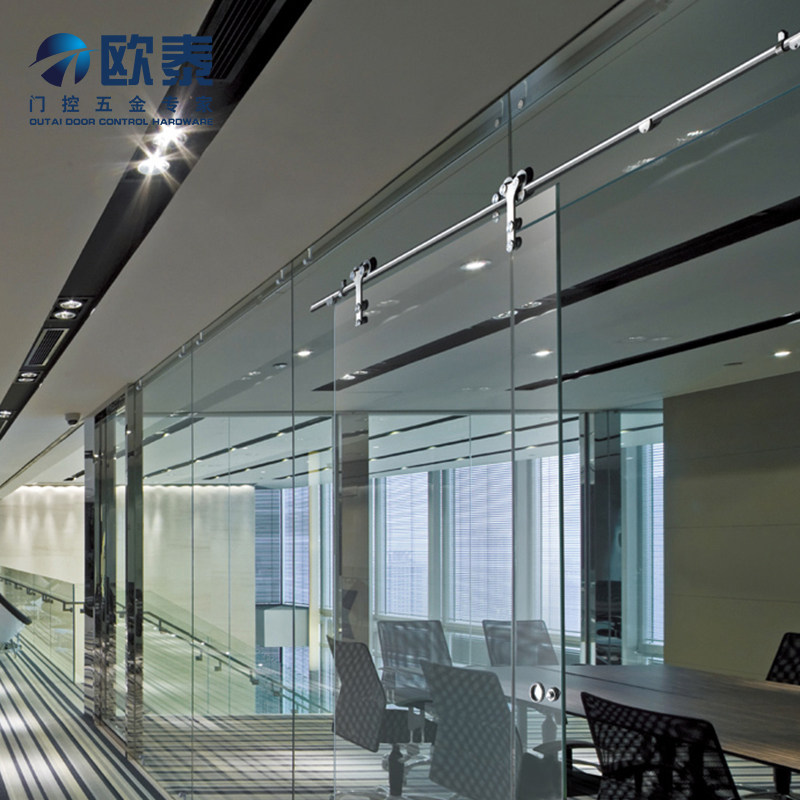 谷仓门滑道厨房推拉门卫生间玻璃门移门滑轨轨道吊轨五金配件全套