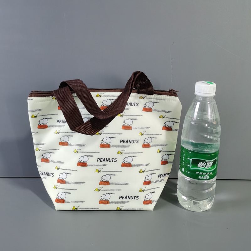 外贸日单小号卡通铝箔保温便当包拉链包午餐袋带饭包手拎包收纳袋