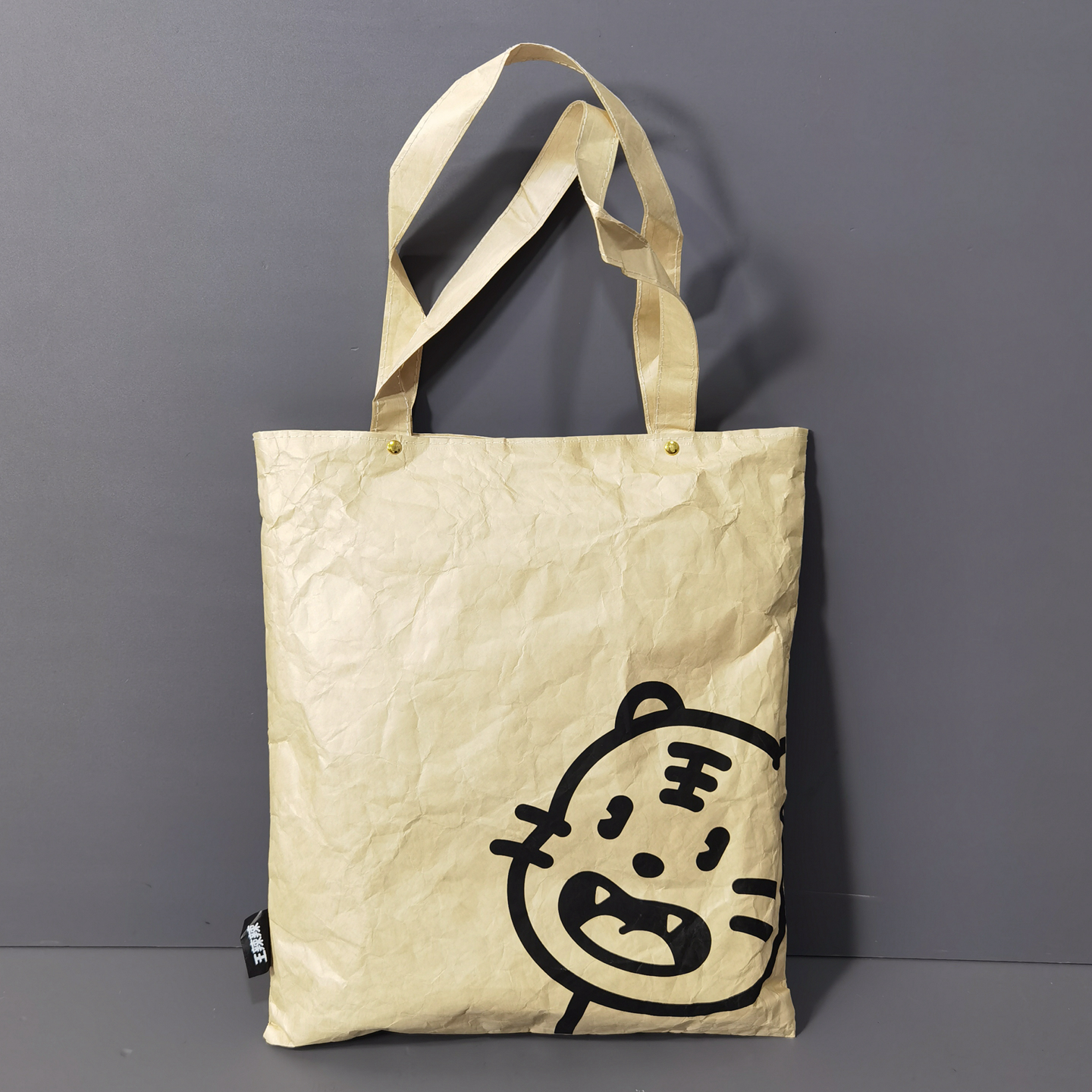 大容量小清新防水杜邦纸帆布手提袋软萌创意环保购物袋单肩包