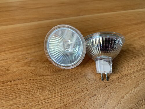 香港FUXING富兴MR16灯泡卤钨灯杯12V50W中性暖黄光加热保温石英灯