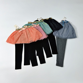 140 秋款 裙裤 100 女童日单潮品高性价比纯棉带氨纶时尚 打底裤