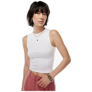 加国单女装夏款弹力坑条背心wilfred8807F运动背心瑜伽无袖上衣L1