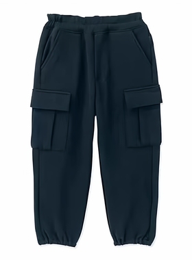 秋款日单千家新款纯原儿童中大童工装裤收口运动长裤100-160L3