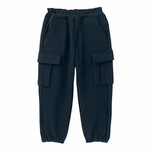 日单千家新款 100 纯原儿童中大童工装 收口运动长裤 160L3 裤 秋款