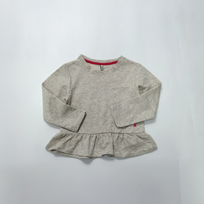 英国单JOU 女童春款套头套头卫衣下摆个性 QB2