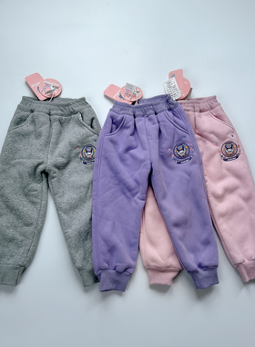 女童冬款加厚一体绒羊驼绒加绒保暖长裤110-150 H2