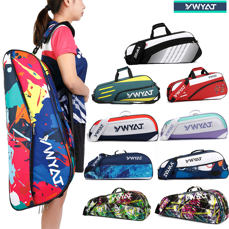 YWYAT羽毛球包单肩斜跨3支装