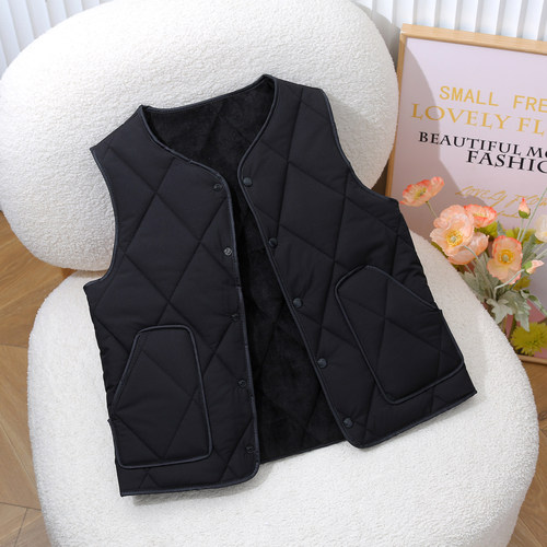 儿童马甲秋冬保暖一体棉背心