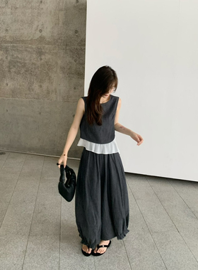 ENJOYABLE-26夏上新10麻23莱赛尔设计感简约飘带小衫小衫EN65139