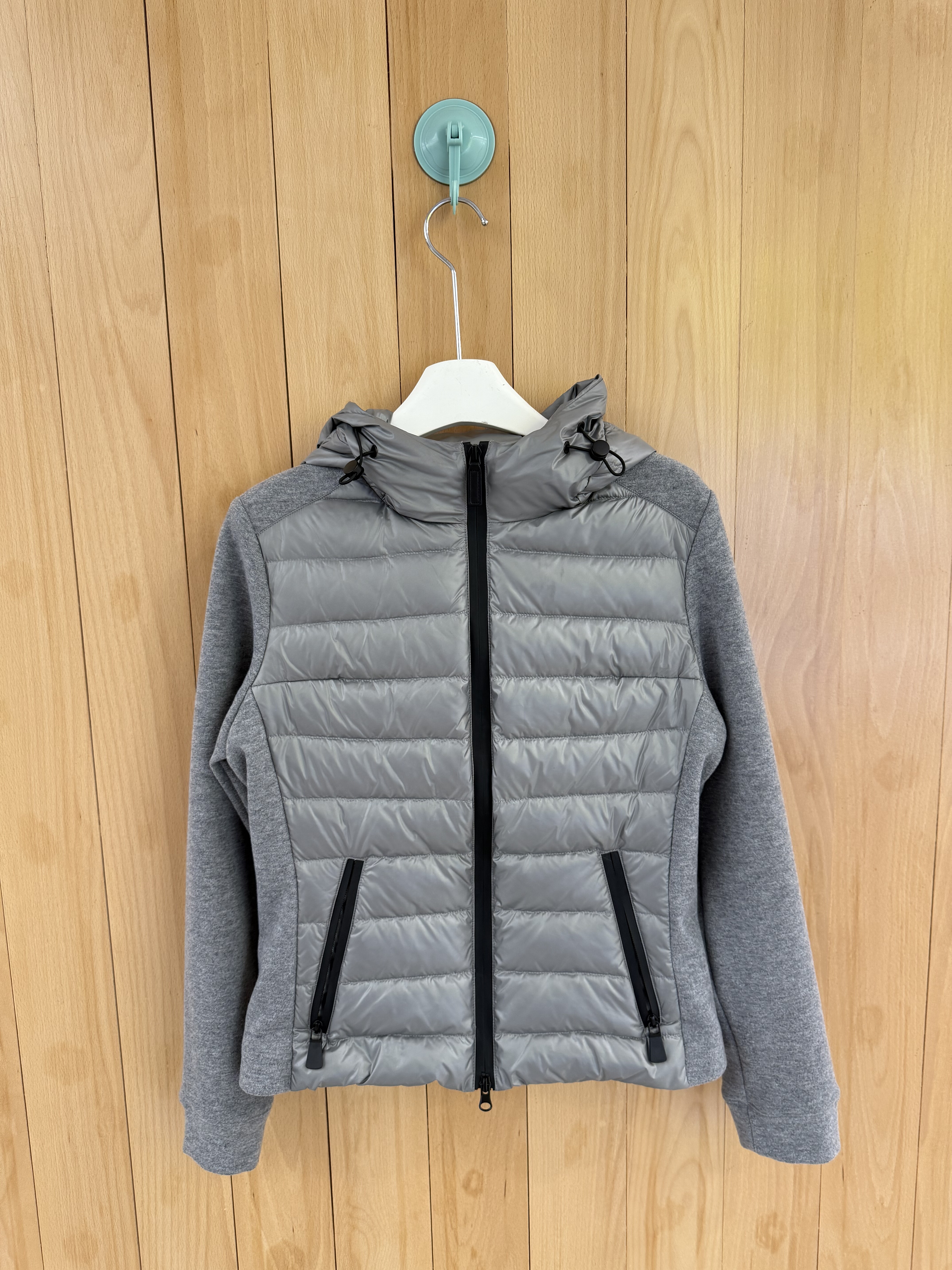 秋冬Tlisa Room～小众南油羽绒拼接棉保暖连帽休闲夹克 外套2色入