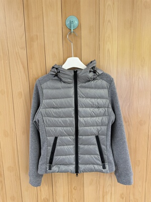 秋冬Tlisa Room～小众南油羽绒拼接棉保暖连帽休闲夹克 外套2色入