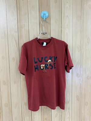 早春小众先锋 南油mskin6新年限定款小马卡通印花针织弹力棉T恤入