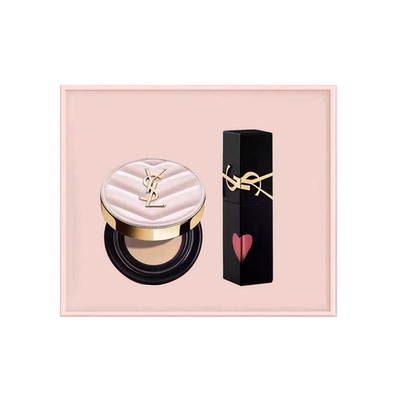 B10粉气垫黑管唇釉610热卖色礼盒套装