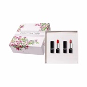 丝绒999烈艳蓝金双支唇膏口红彩妆套装 720口红