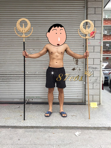 圣斗士星矢 女神雅典娜 法杖权杖 cosplay道具 长度可定制