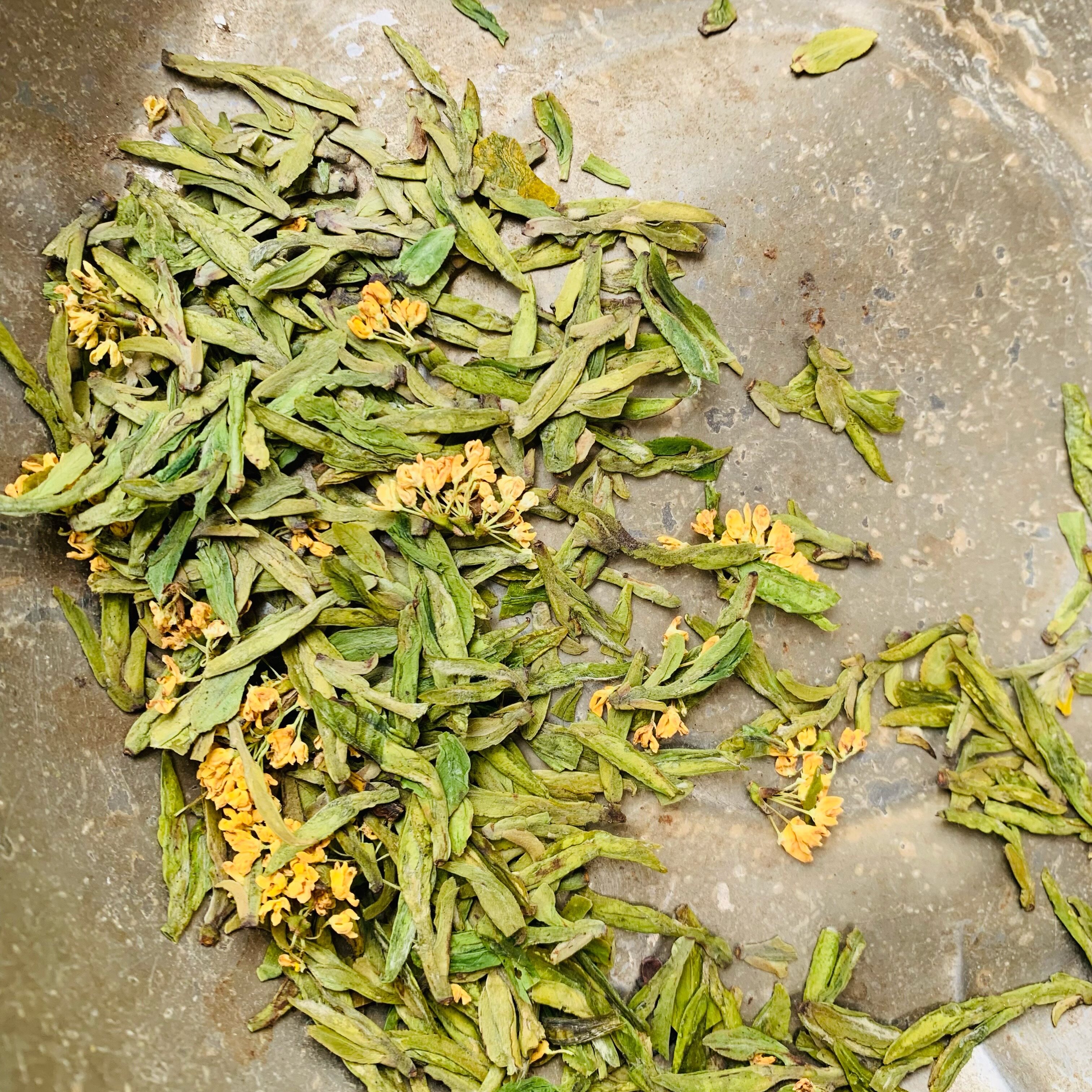 明前绿茶杭州龙井桂花龙井花茶