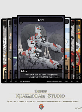 万智牌MTG全彩Token衍生物合集异画闪卡代牌套装收藏卡牌游戏周边