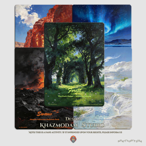 万智牌自制token 莫奈画风基础地 & 技能自制卡牌EDH套组常用牌