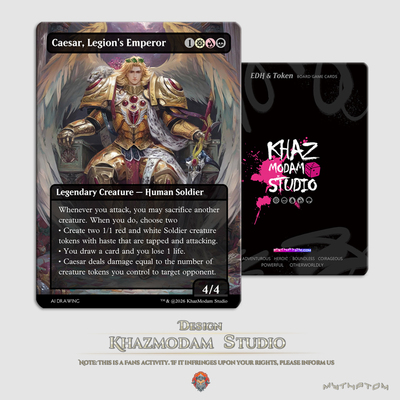 万智牌MTG军团皇帝凯撒(Caesar, Legion's Emperor)EDH指挥官卡牌