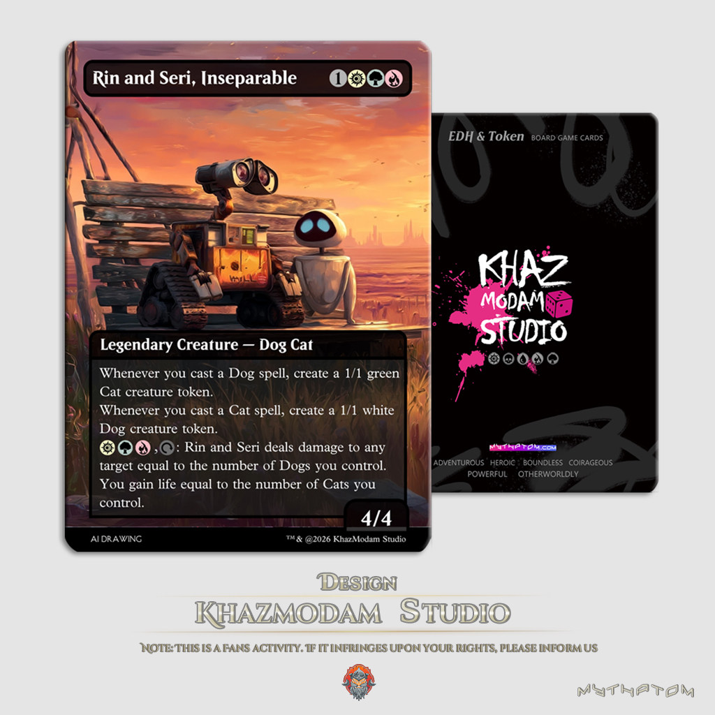 万智牌MTG永不离者林恩与瑟黎Rin and Seri, Inseparable现货EDH