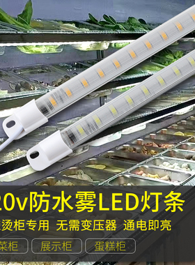 220V麻辣烫展示柜灯货架冰箱冷柜灯管风幕柜蛋糕柜点菜柜led灯条