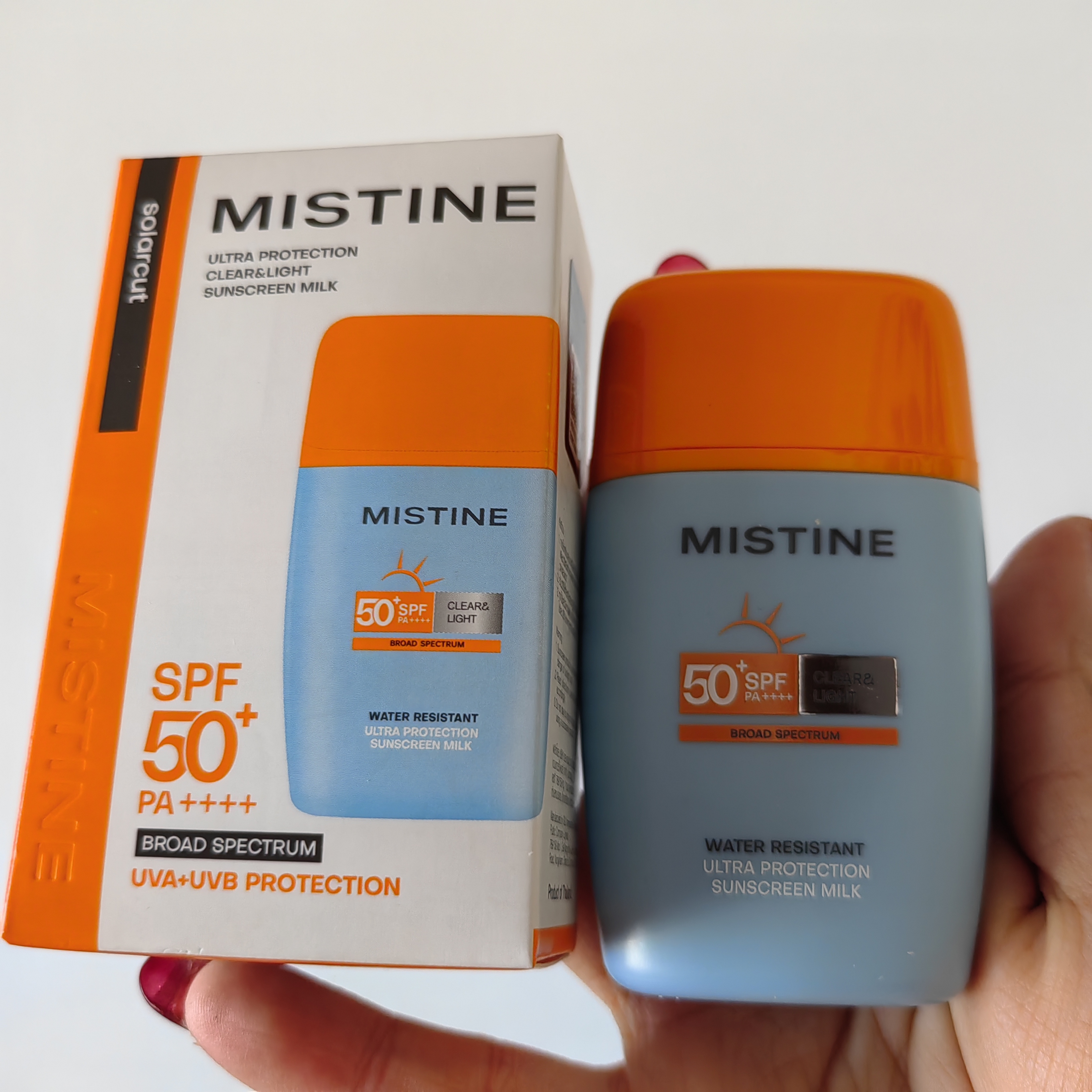 泰版小黄帽泰国Mistine蜜丝婷防晒霜学生面部防紫外线摇摇乐40ml