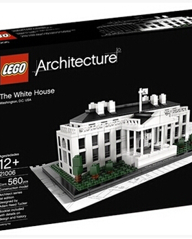 乐高LEGO 21006Architecture建筑系列美国白宫2010款儿童智力拼接