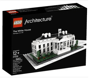 乐高LEGO 21006Architecture建筑系列美国白宫2010款儿童智力拼接
