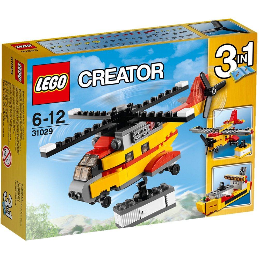 乐高lego  creator创意百变系列货物直升机31029积木智力拼接玩具