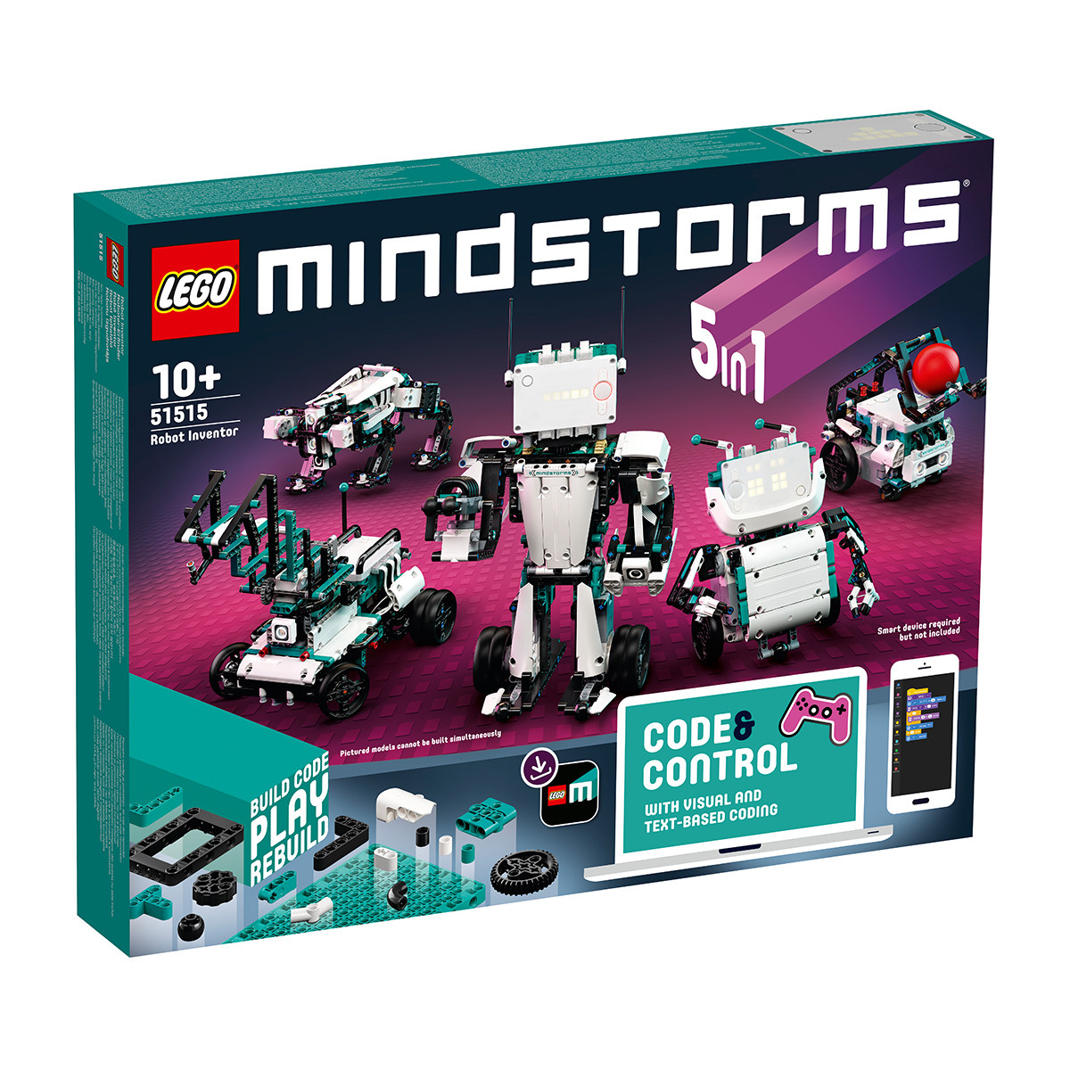 乐高lego  51515头脑风暴智能机器人发明家可编程拼搭玩具智力