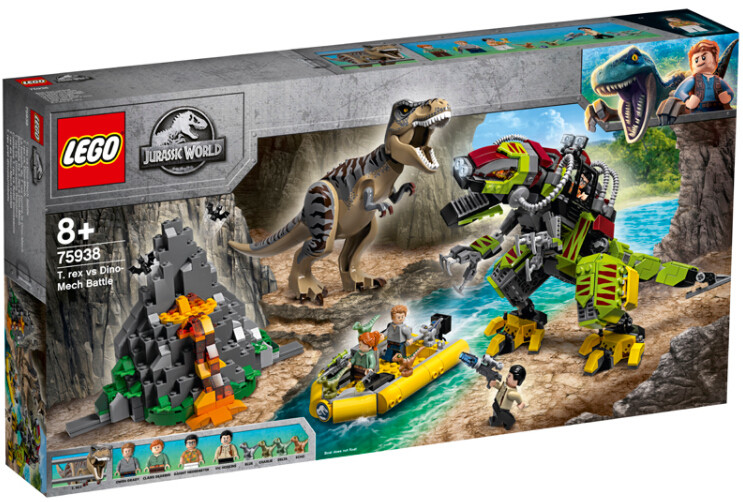 乐高lego 75938侏罗纪世界霸王龙雷克斯拼插2019款儿童益智玩具