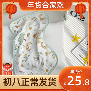 新生婴儿纱布拍嗝巾长款a类宝宝长方形竹棉吐奶垫巾拍嗝垫肩巾软