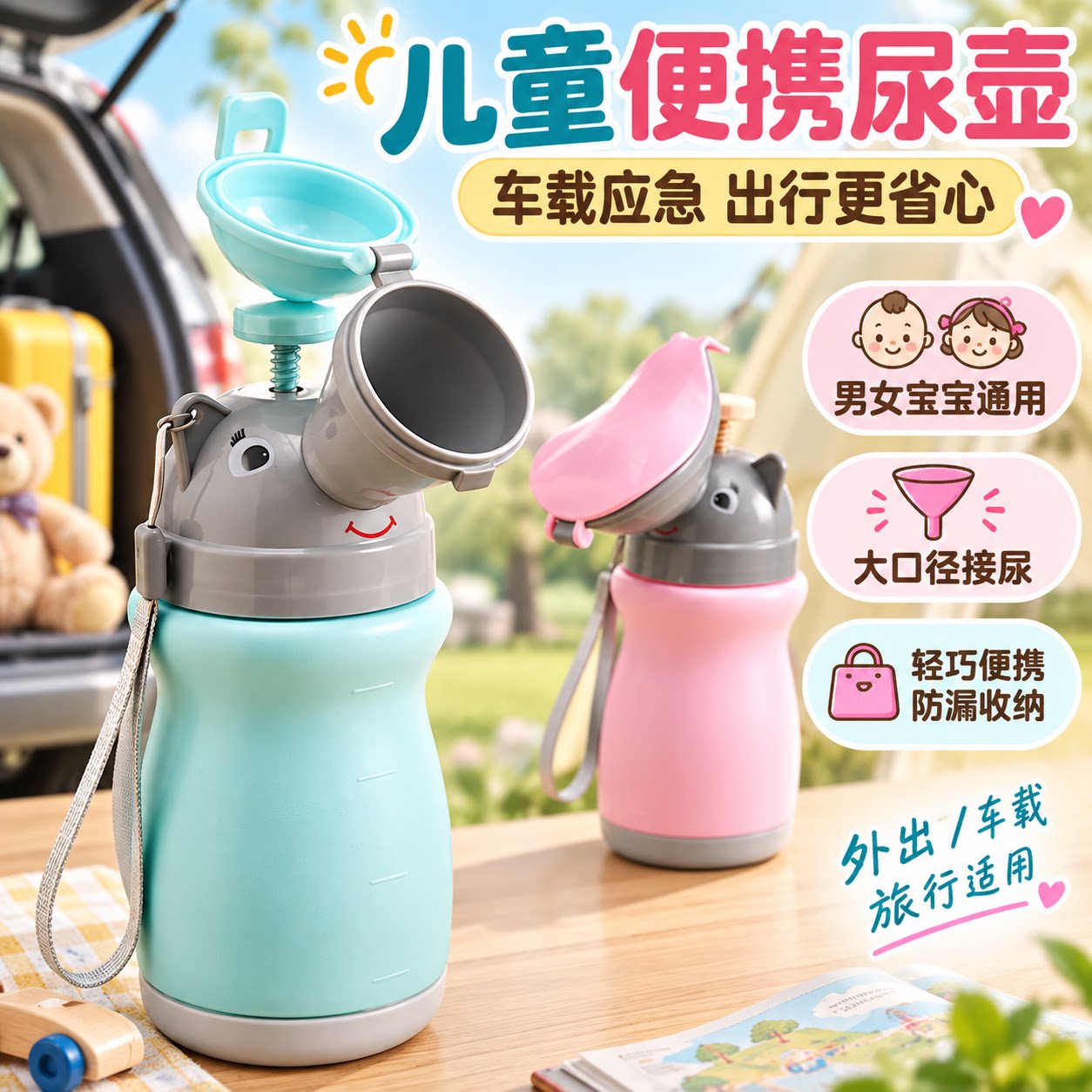 儿童尿壶小朋友便便器便携式车载小便器男宝宝女宝宝尿桶接尿神器