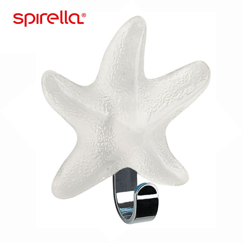 SPIRELLA/丝普瑞创意时尚海星装饰挂钩免钉强力双面胶粘钩卫生间