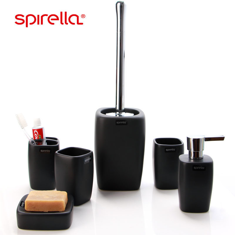 SPIRELLA/丝普瑞陶瓷卫生间浴室用品套牙具漱口杯洗漱六件套装