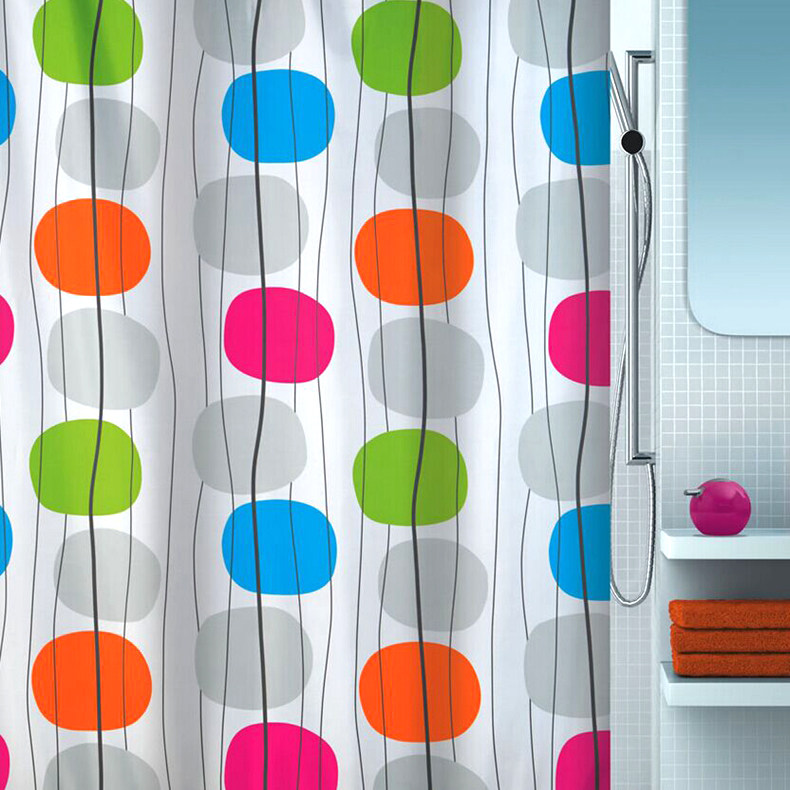 SPIRELLA/丝普瑞卫生间涤纶布浴帘窗帘浴室洗澡帘子防水加厚