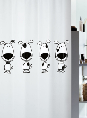 SPIRELLA/丝普瑞浴室PEVA塑胶浴帘卡通加厚防水浴帘卫生间隔断帘